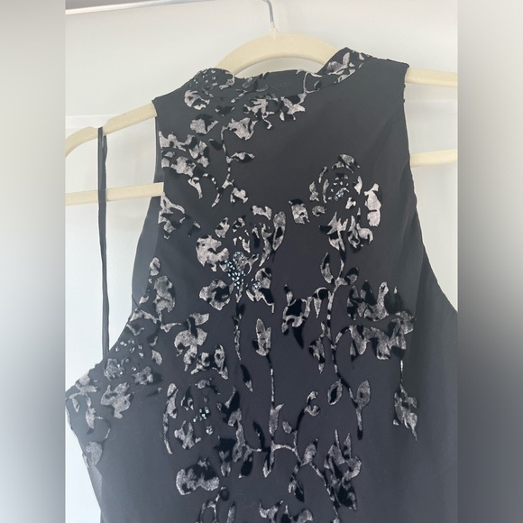 Vintage Y2K Jones New York Cowl Neck Silk & Velvet dress - Picture 5 of 6